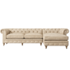 0a5f5a514b624453b11b292d165fd3d0 Chesterfield L-Shape Sofa - Beige