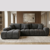 a04efa2759134e7296ab03bf0c4900da (2) Channel-Chr L-Shape Fabric Sofa with Chaise - Charcoal